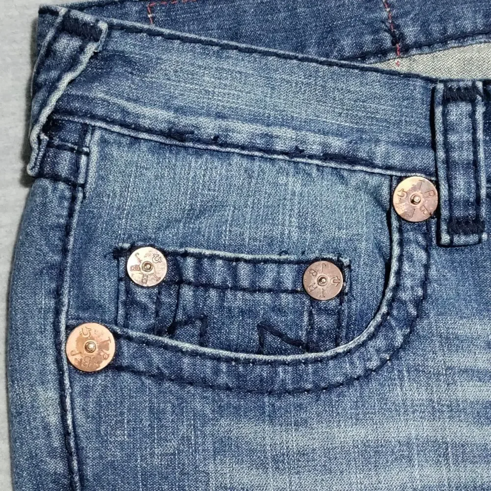 Vintage True Religion Bobby Super T Blue Denim Men’s Size 38‎ x 34 Made In USA